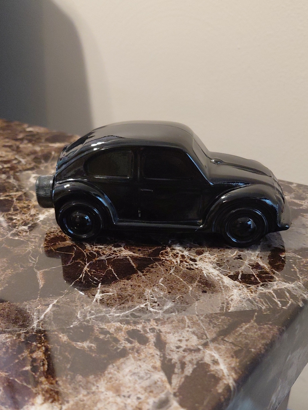 Vintage Avon Volkswagen Wild Country After Shave Empty Black Glass Bottle